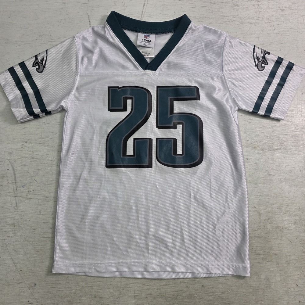 Philadelphia Eagles LeSean McCoy #25 Youth Small (6/7) Football Jersey White EUC